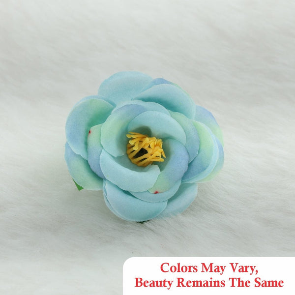 Fabric Rose Artificial flowers D02 (50pcs/pkt) (Dusty Green) AF002C11