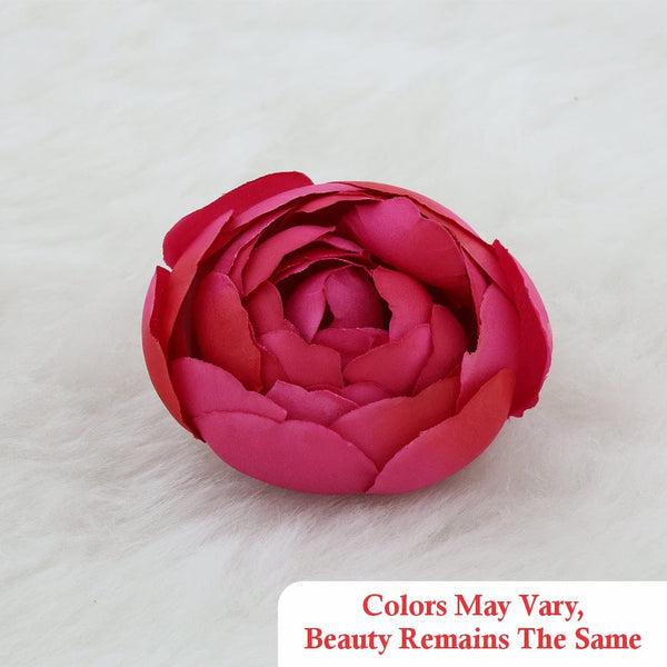 Big Peony Artificial flowers D04 (50pcs/pkt) (Rani Red) AF004C02