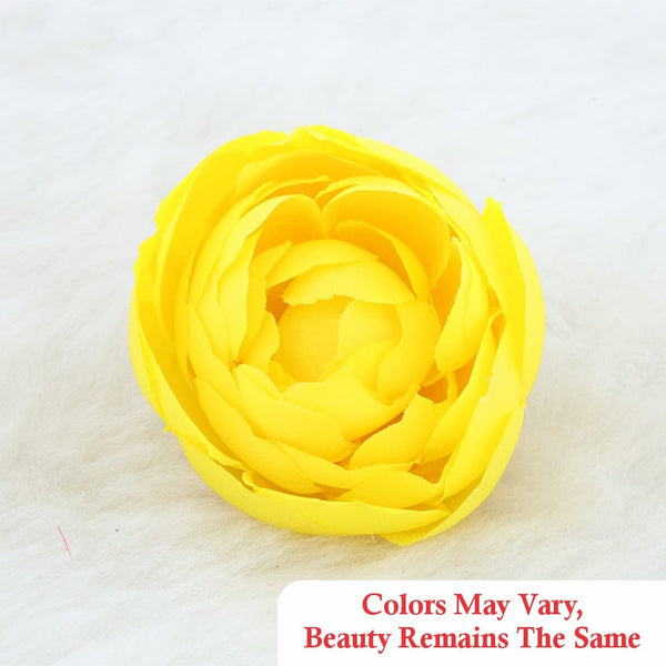 Big Peony Artificial flowers D04 (50pcs/pkt) (Vivid Yellow) AF004C25