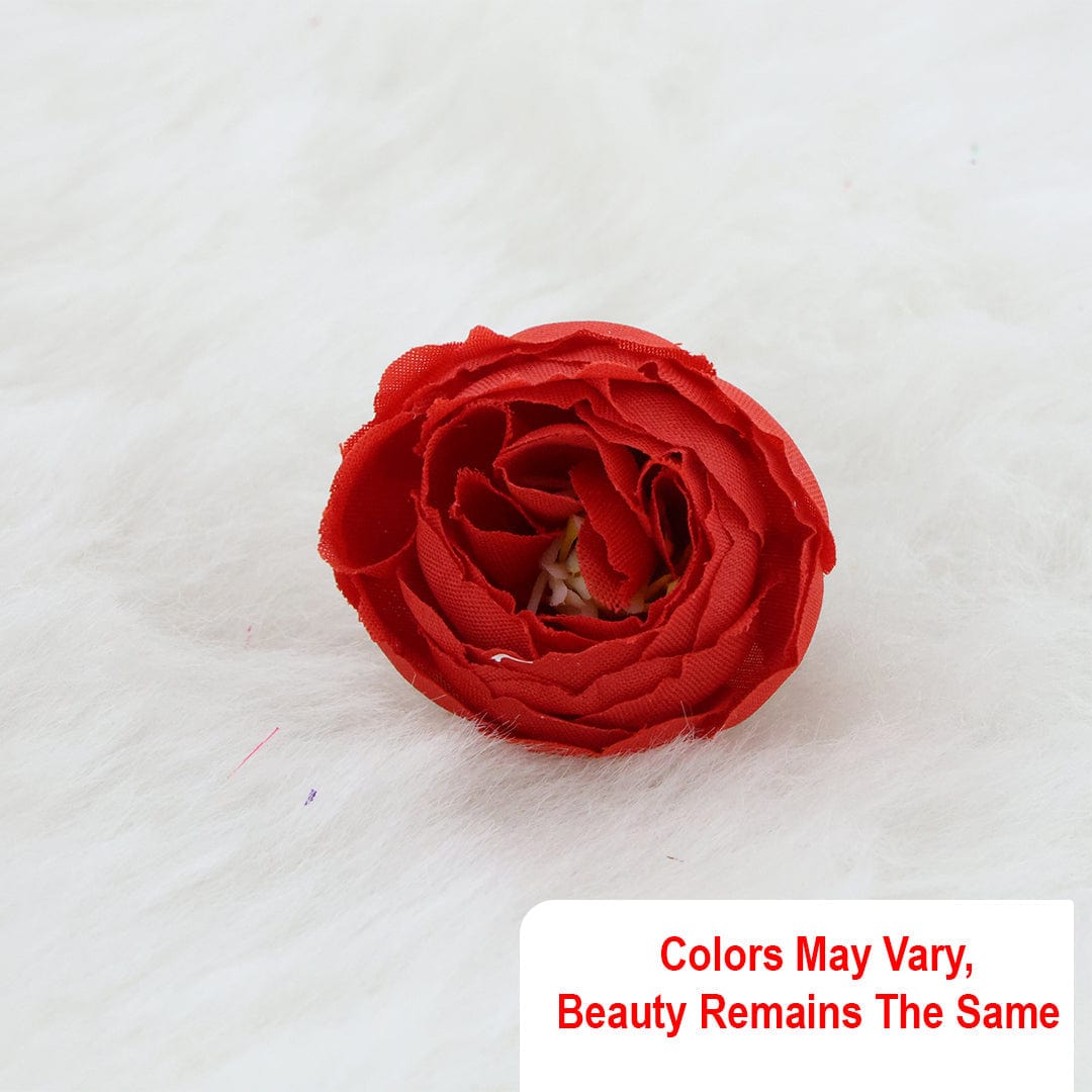 Small Peony Artificial flowers D07 (100pcs/pkt) (Crimson Red) AF007C07