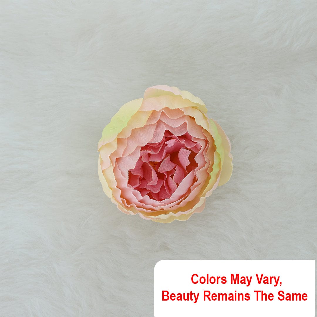Lotus-3 Artificial flowers D08 (20pcs/pkt) (Peach With Pink & Ivory) AF008C02