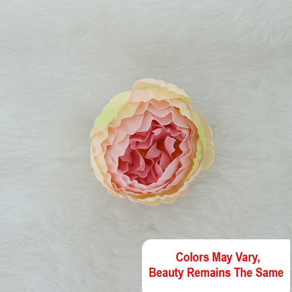 Lotus-3 Artificial flowers D08 (20pcs/pkt) (Peach With Pink & Ivory) AF008C02