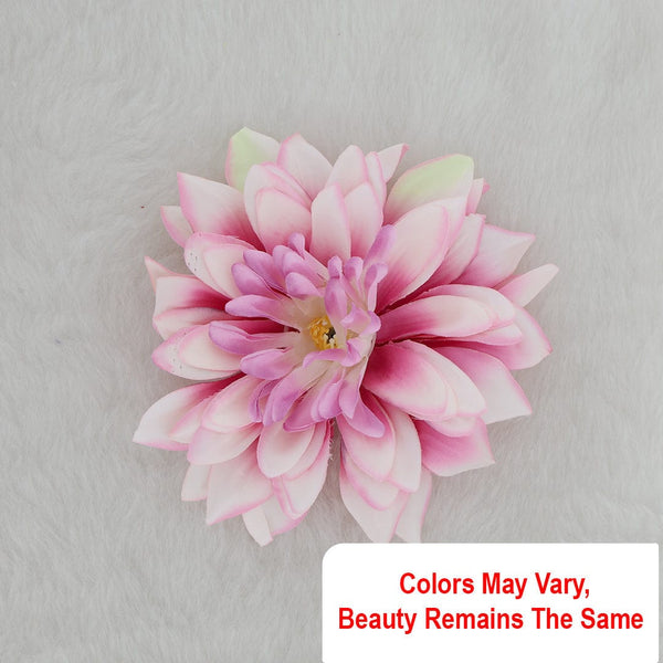 Satin Big Artificial flowers D09 (9pcs/pkt) (Shaded Pink) AF009C02