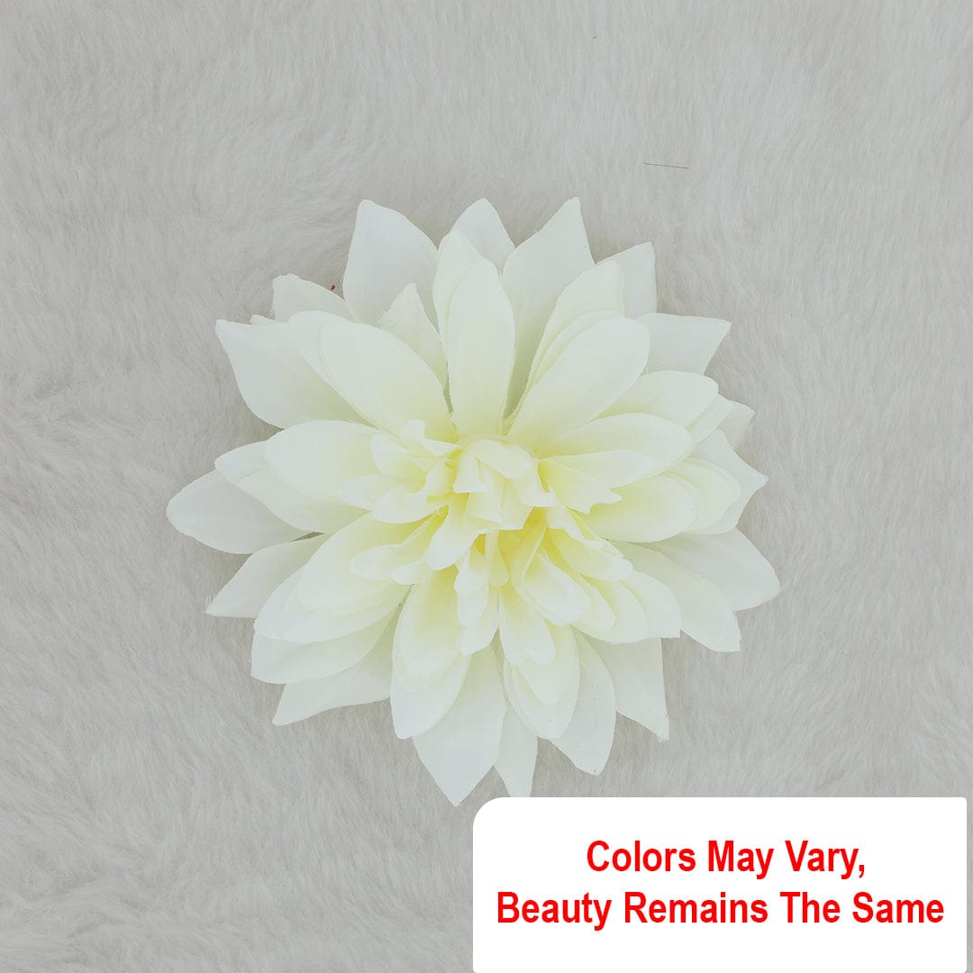 Crafteria Ivory Satin Big Artificial flowers D09