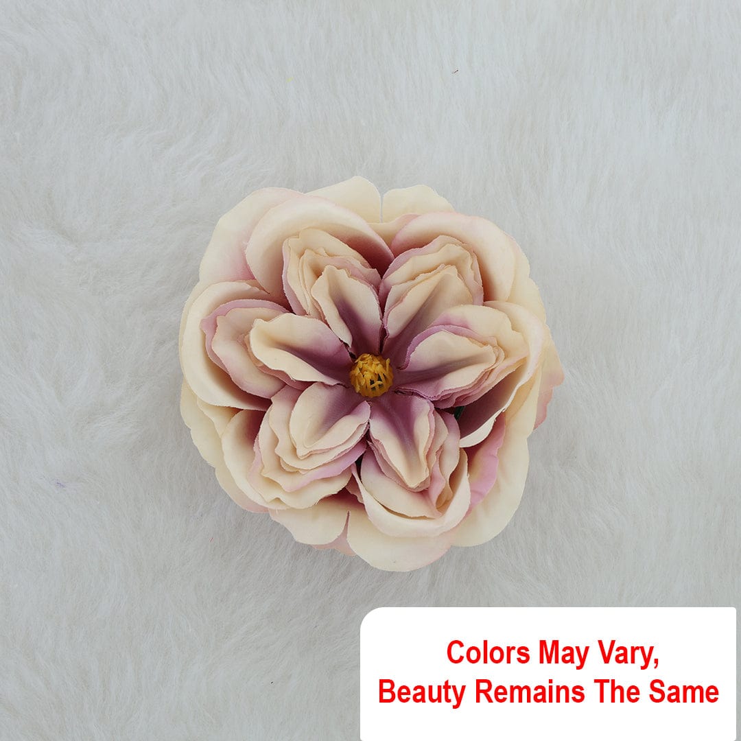 Crafteria Cream Peach Lotus-2 Artificial flowers D10