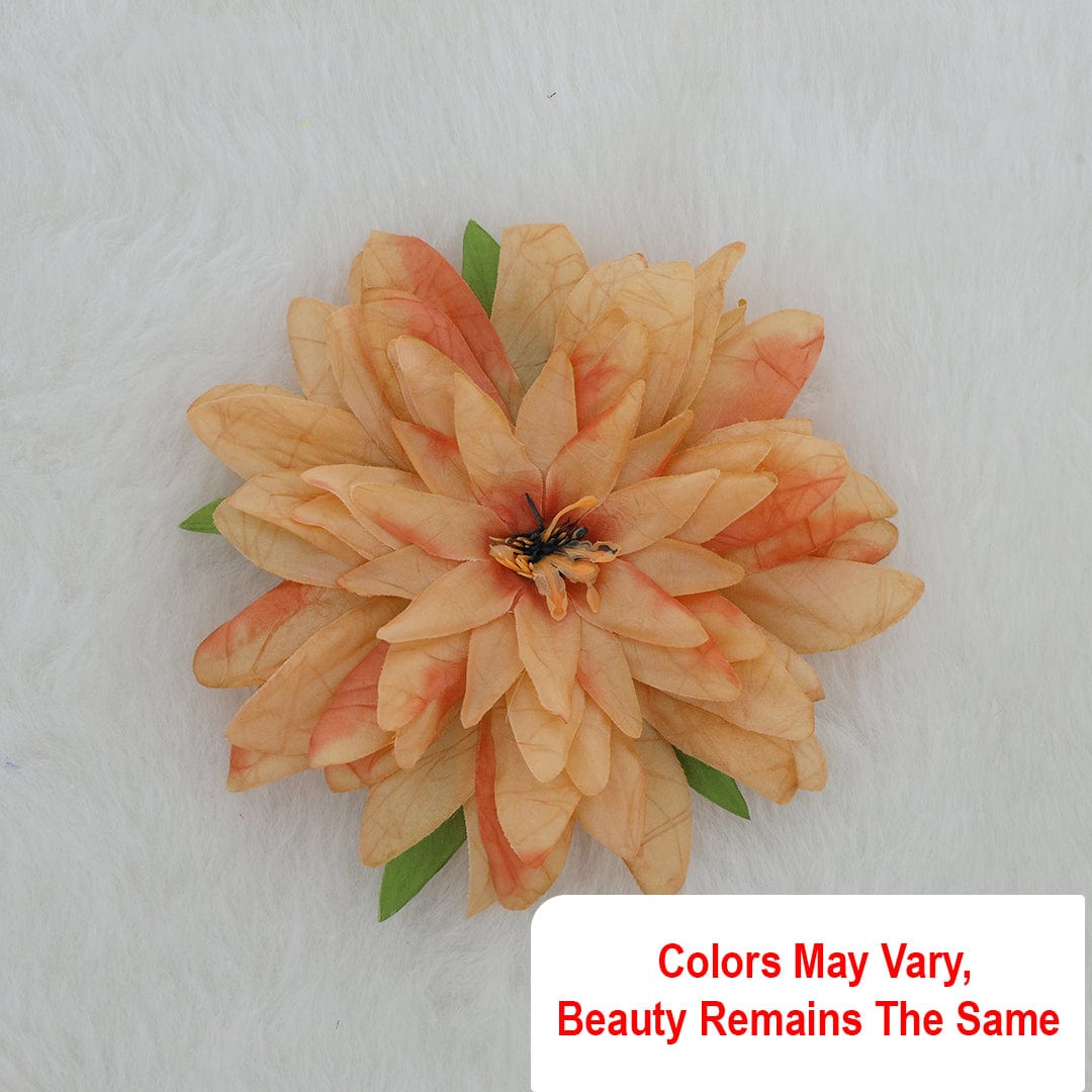 Crafteria Orangise Peach Silk Flower Artificial flowers D13