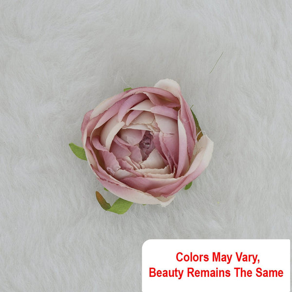 Heavy Rose Artificial flowers D15 (24pcs/pkt) (Dusty Peach & Ivory) AF015C09