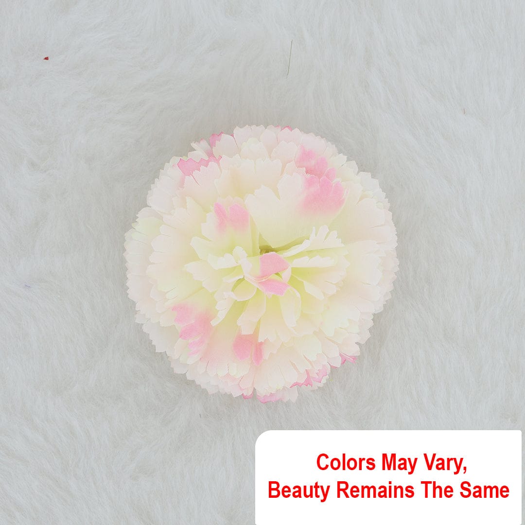 Crafteria Pink & Cream Carnition Artificial flowers D16