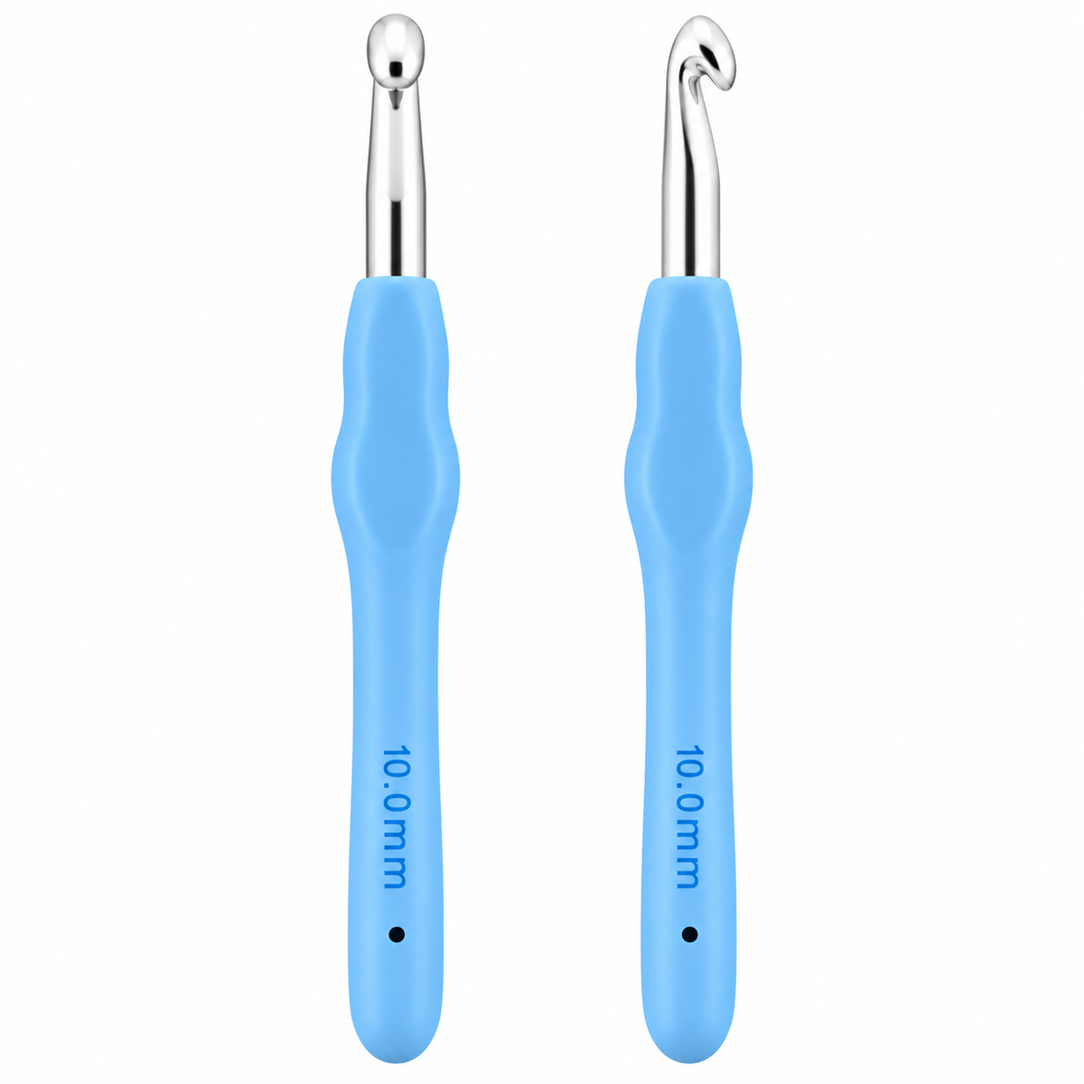10.0 mm Crochet Hook with Soft Ergonomic Grip Handle – 14 cm, Pack of 5 Pieces