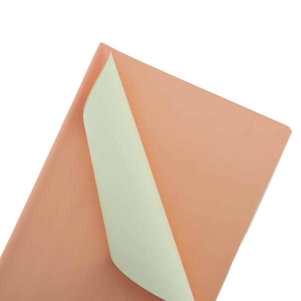 Two Sided Color Wrapping Bouquet paper (Peach with Butter yellow) BP010C01