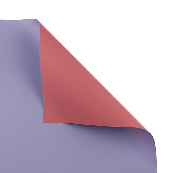 Two Tone Reversible Bouquet Wrapping Paper – Double Sided Matte Floral Wrap Sheets for Gift Packaging, Premium Florist Supplies, DIY Craft Work (Cornflower Blue + Dusty Rose) BP014C13