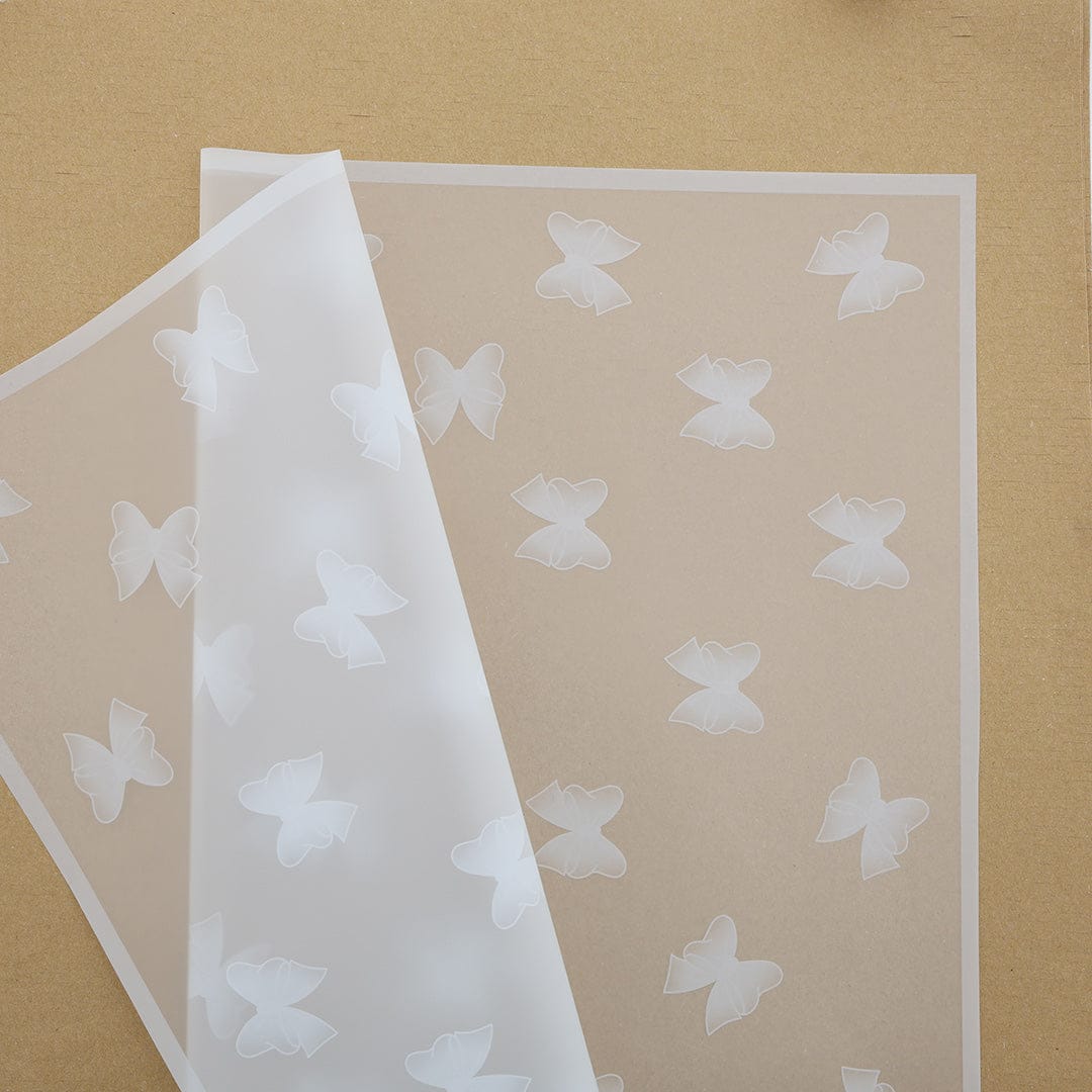 Crafteria Black Bow Design Bouquet Paper