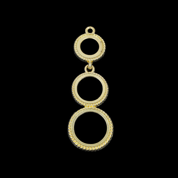 My Store BEZELS Gold Hanging Bezels