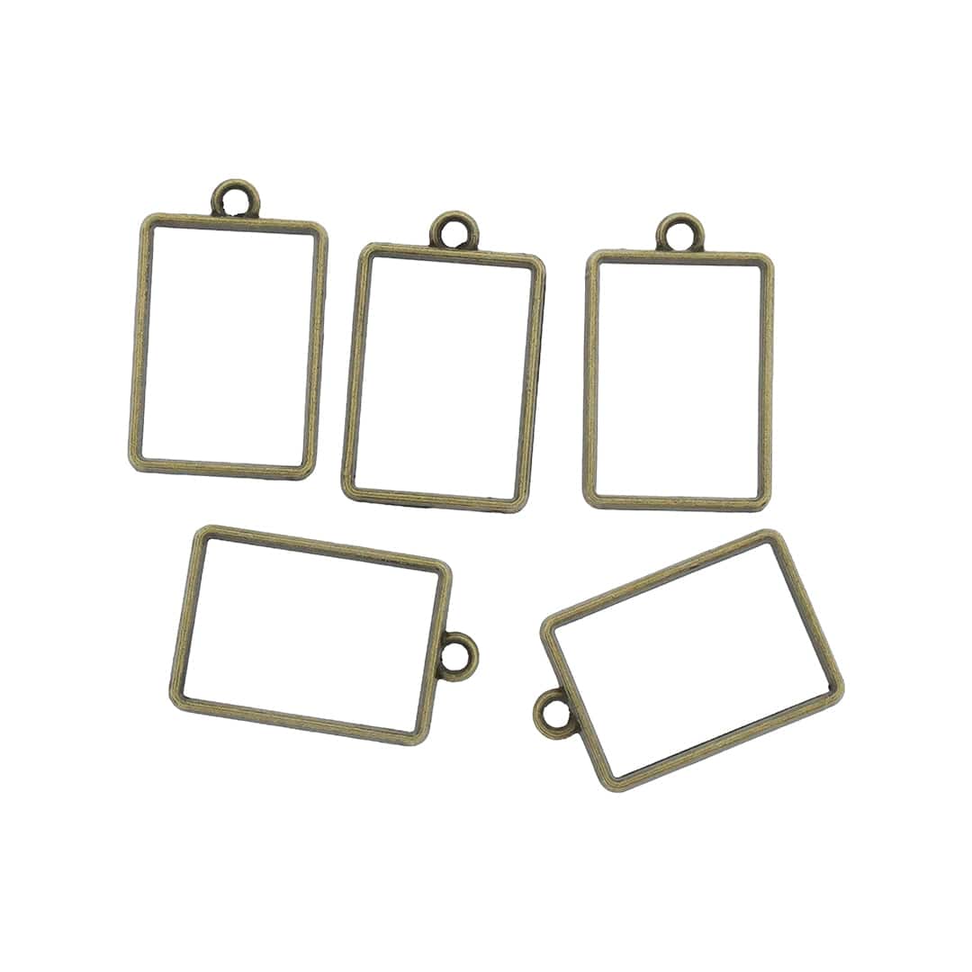 Crafteria Antique 5 In 1 Rectangle Bezels Set