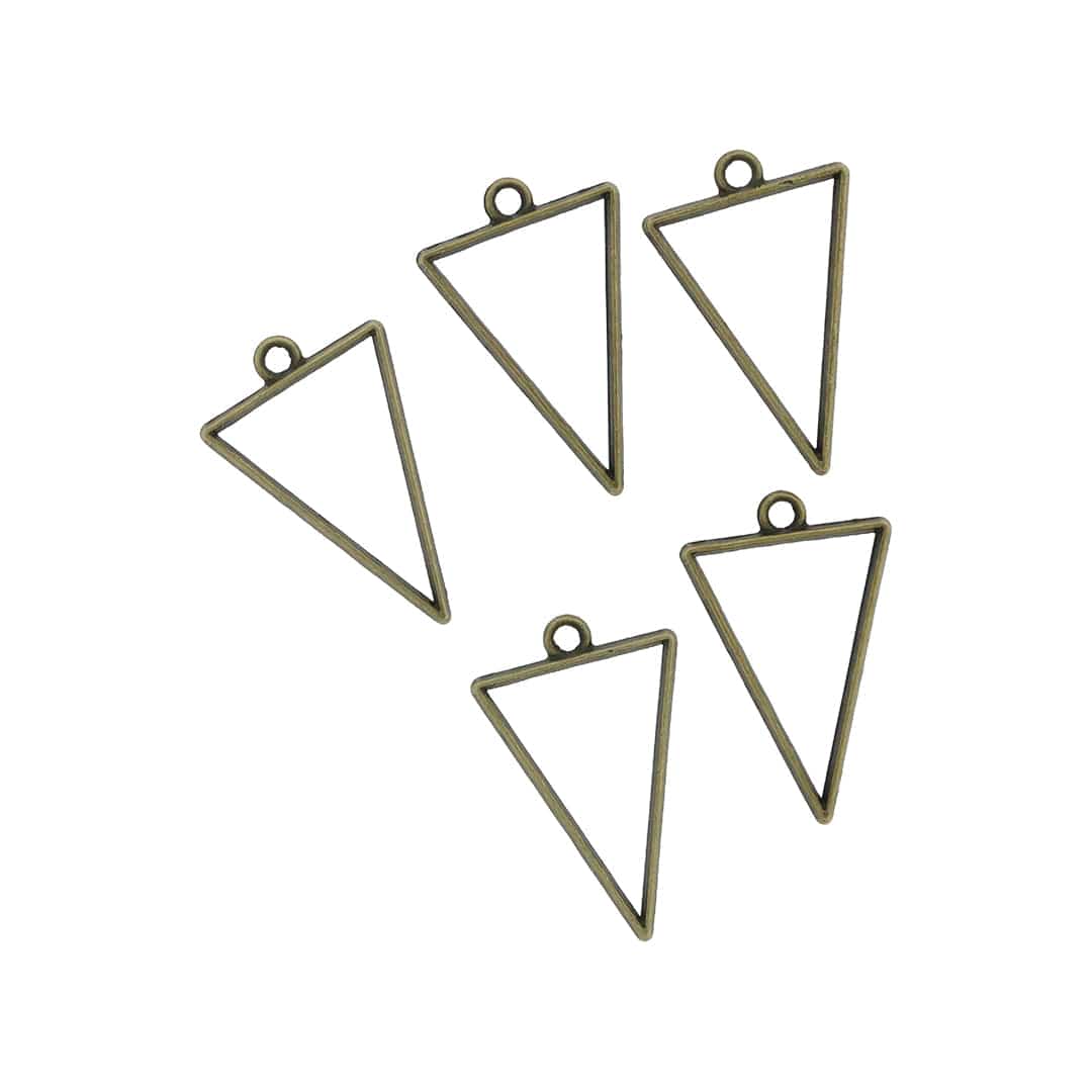 Crafteria Antique 5 In 1 Inverted Triangle Bezels Set