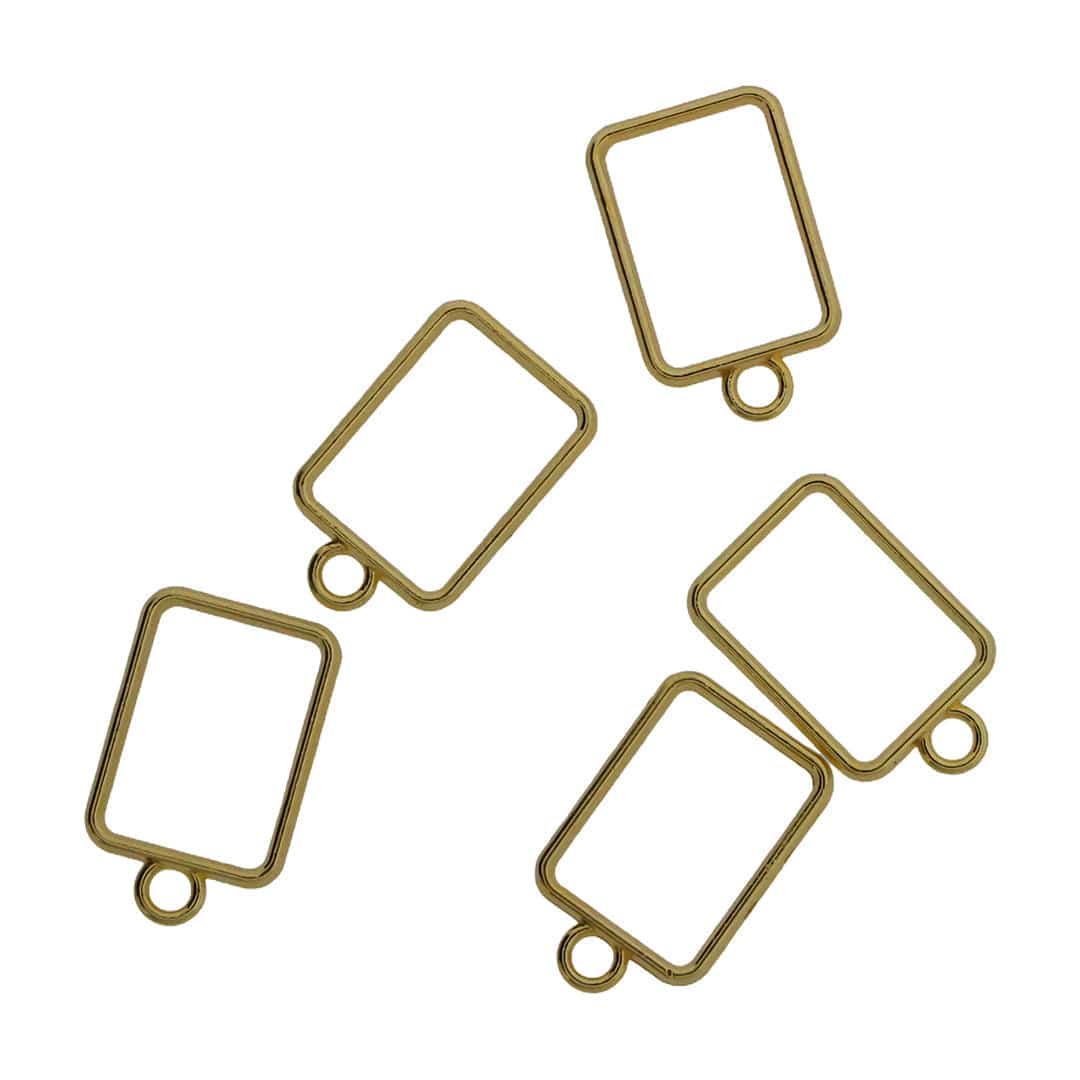 Crafteria 5 In 1 Gold Rectangle Bezel Set