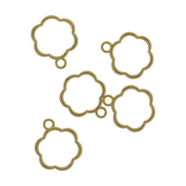 Crafteria 5 In 1 Gold Flower Bezel Set
