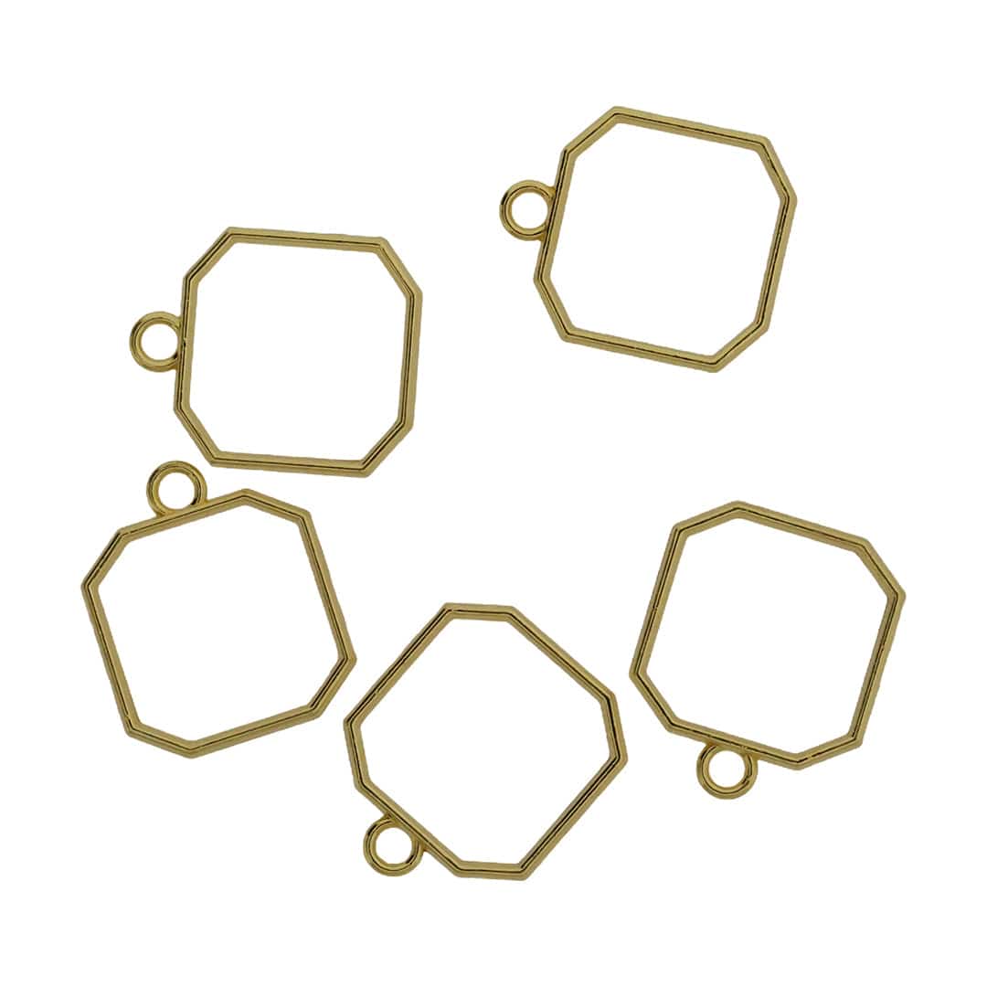 Crafteria 5 In 1 Gold Octagon Bezel Set