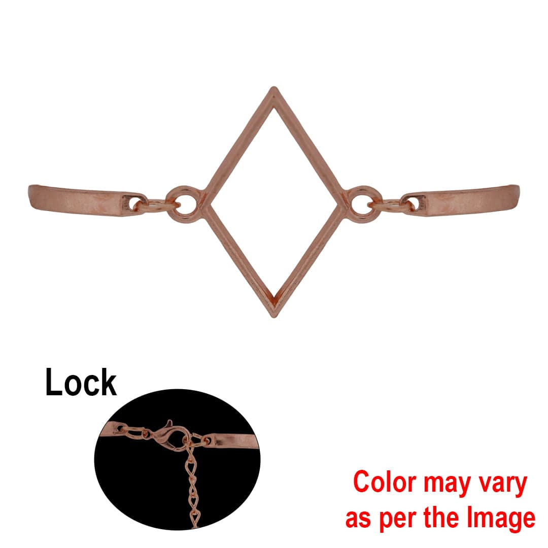 Crafteria Rose Gold 1Pc Katli Bracelet Bezels