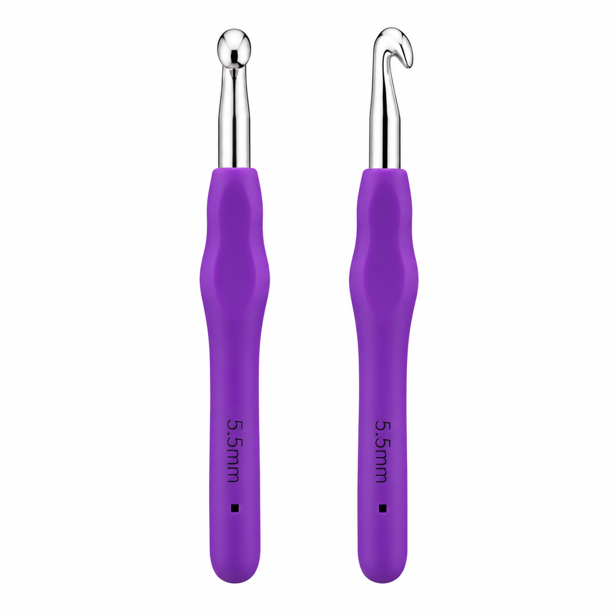5.0 mm Crochet Hook with Soft Ergonomic Grip Handle – 14 cm, Pack of 10 Pieces