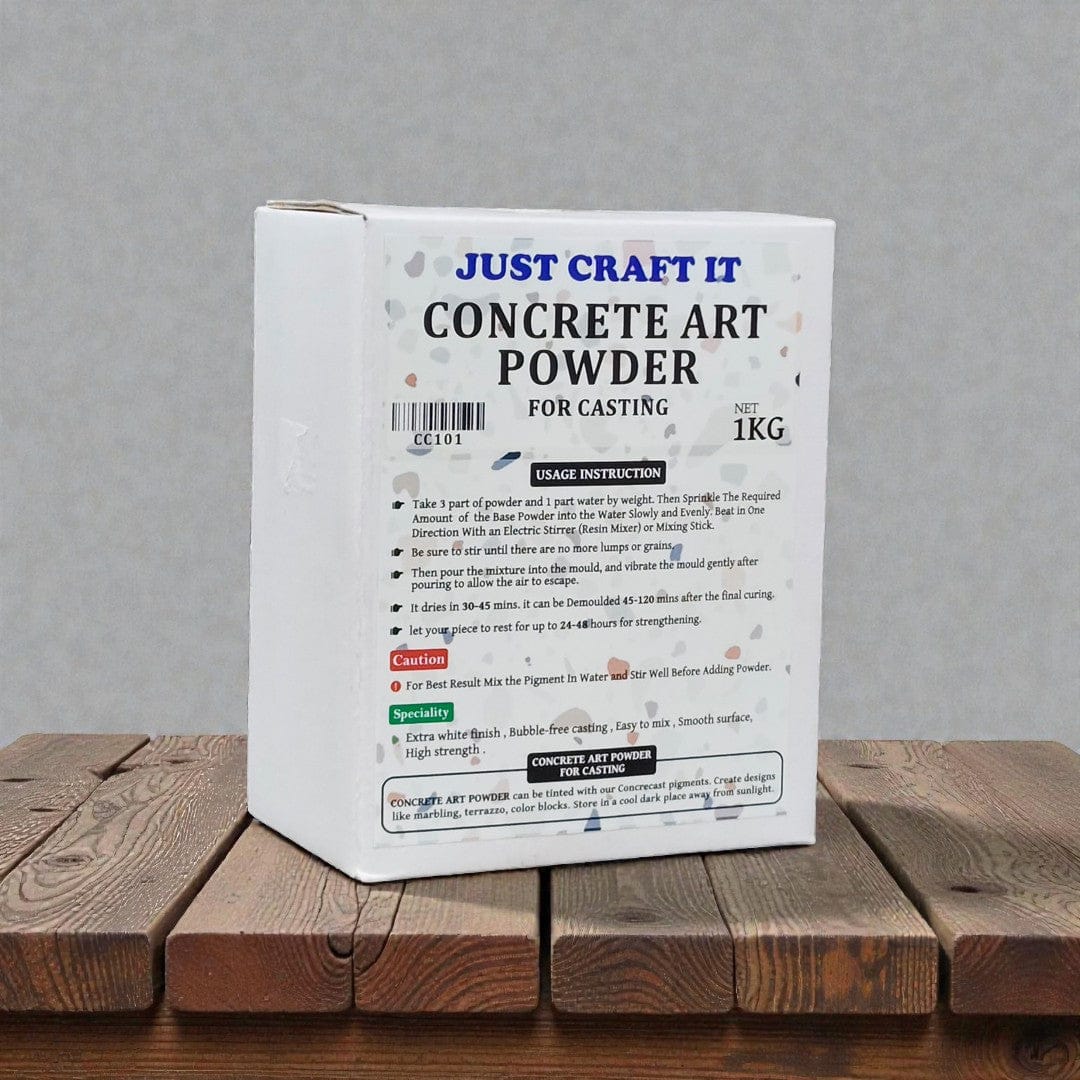 JUST CRAFT IT Concrete Art Powder For Casting 1Kg
