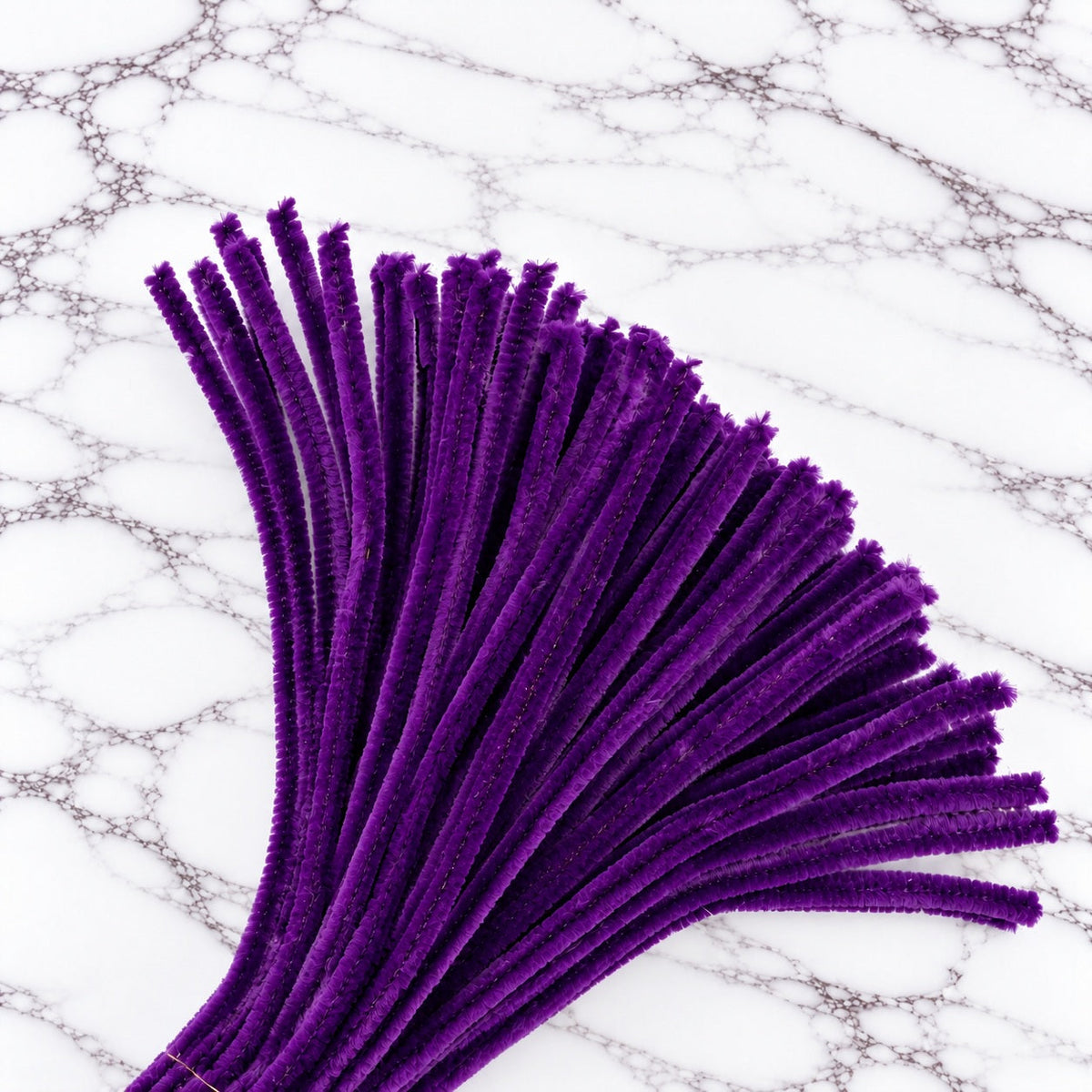 Violet Purple Chenille Pipe Cleaners 10MM – Pack of 100 Pcs