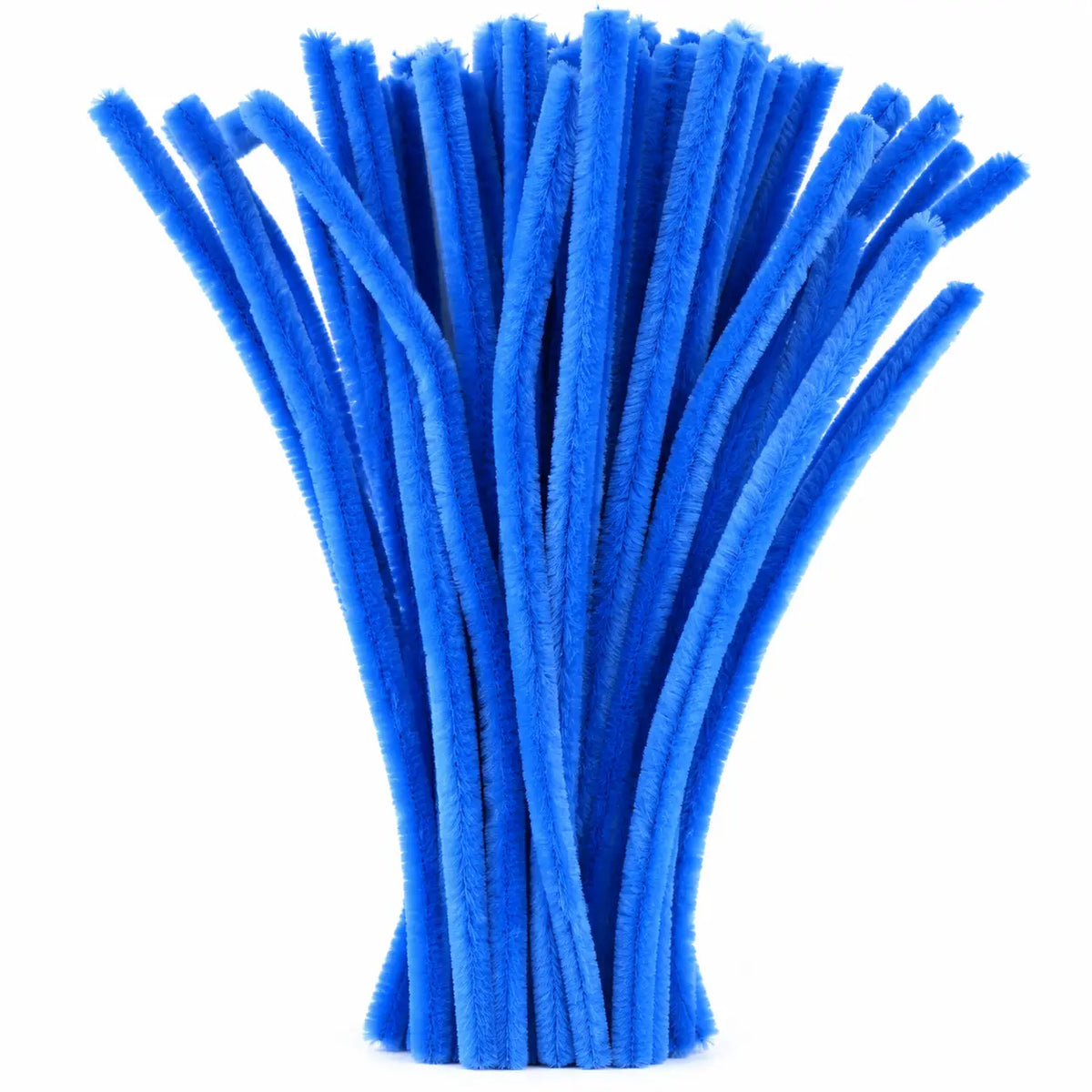 Royal Blue Chenille Pipe Cleaners 12MM - Pack of 50 Pcs