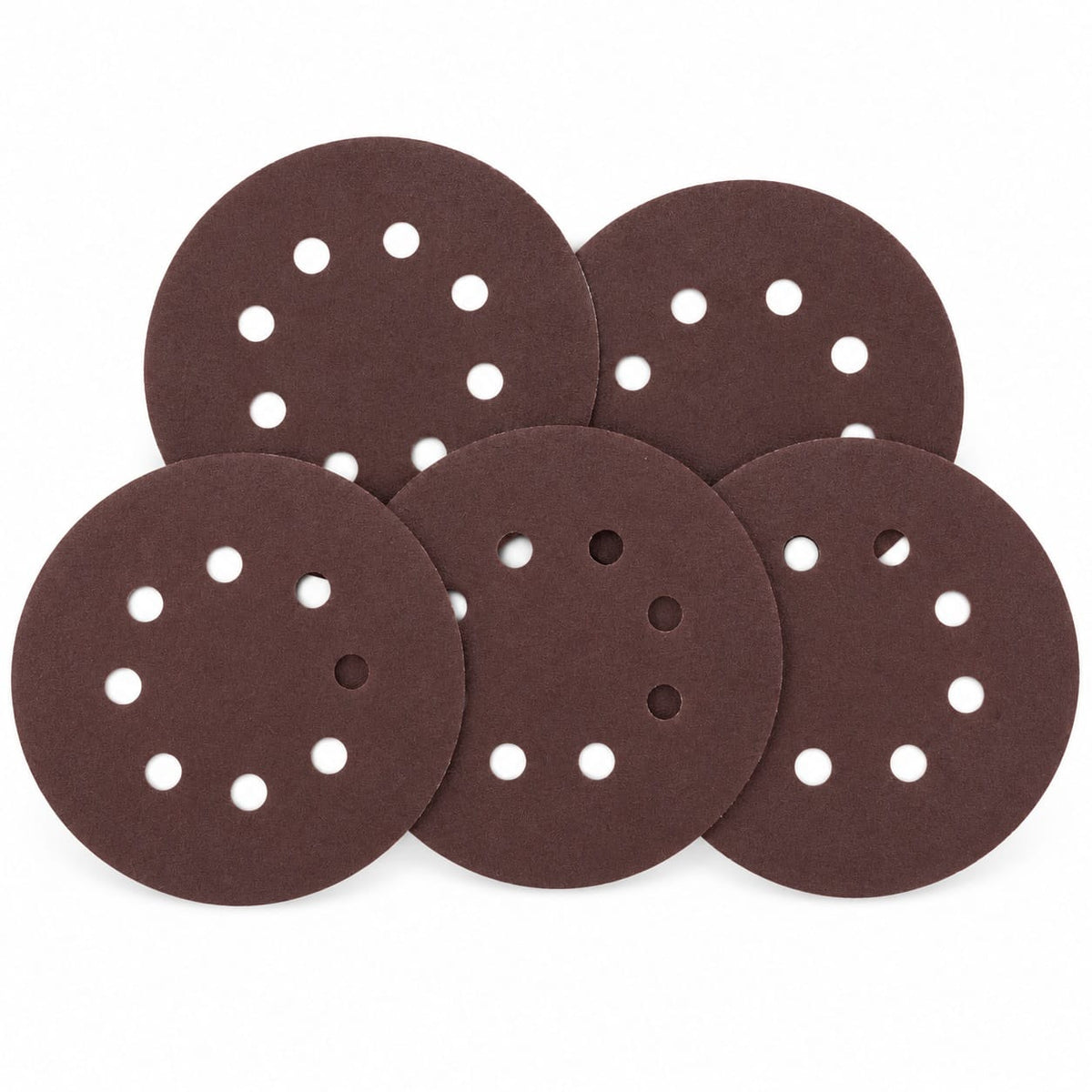 5 Inch Round Sanding Discs with Multi-Hole Design for Big Sanding Machine – Pack of 5 Pcs