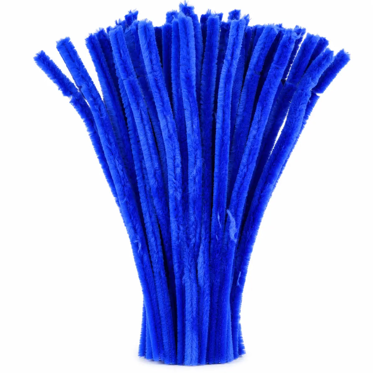Royal Blue Chenille Pipe Cleaners 12MM - Pack of 50 Pcs
