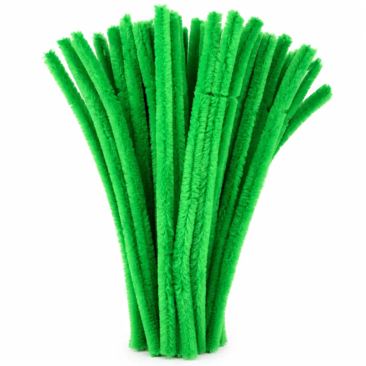 Light Green Chenille Pipe Cleaners 12MM - Pack of 50 Pcs