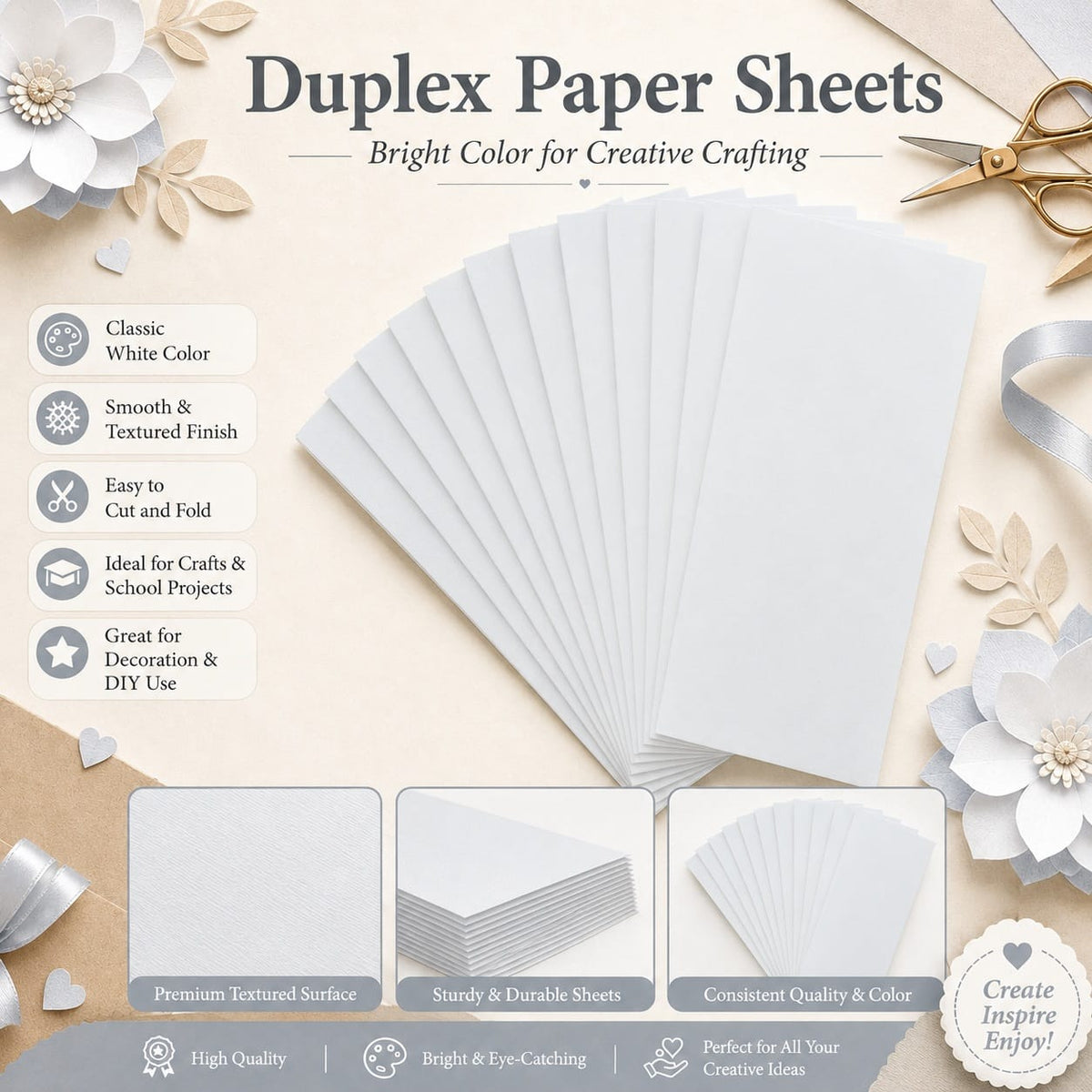 Crafteria Pure Red Duplex Paper