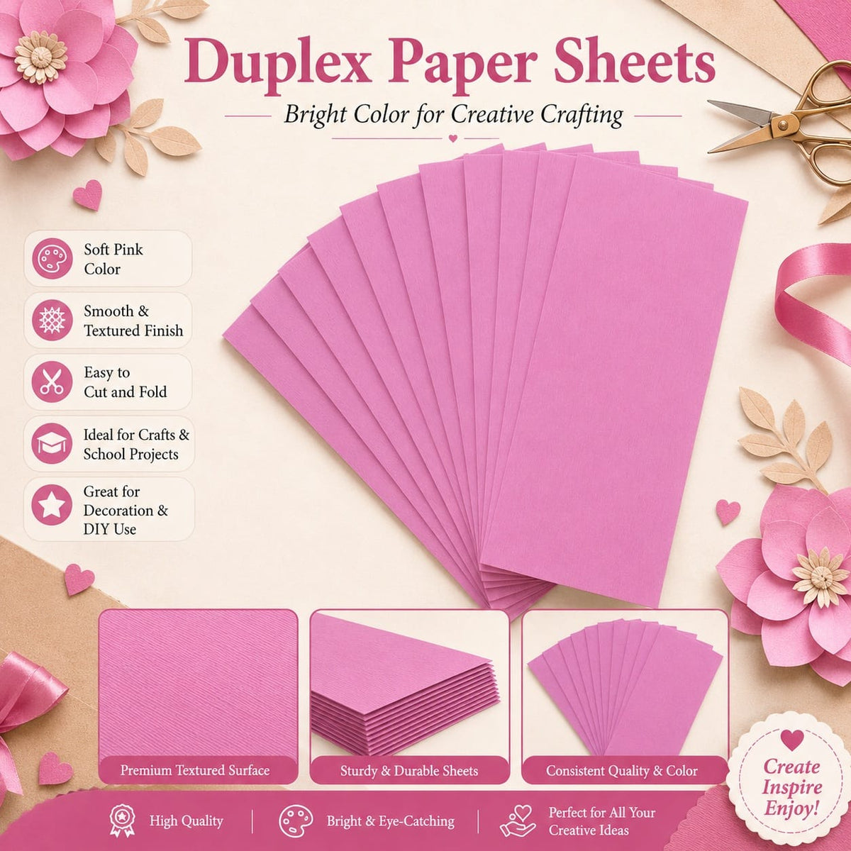 Crafteria Olive Green Duplex Paper