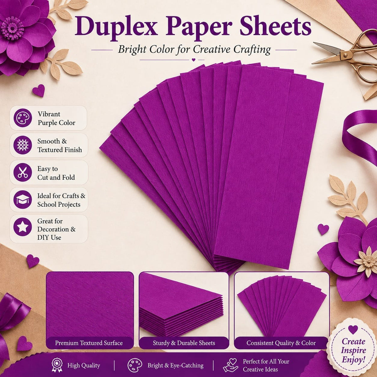 Crafteria Red Duplex Paper