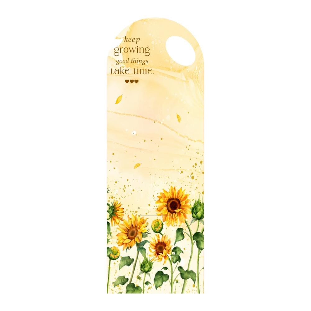 Crafteria Sunflower Floral Bouquet Card with Handle – Keep Growing, Good Things Take Time Design