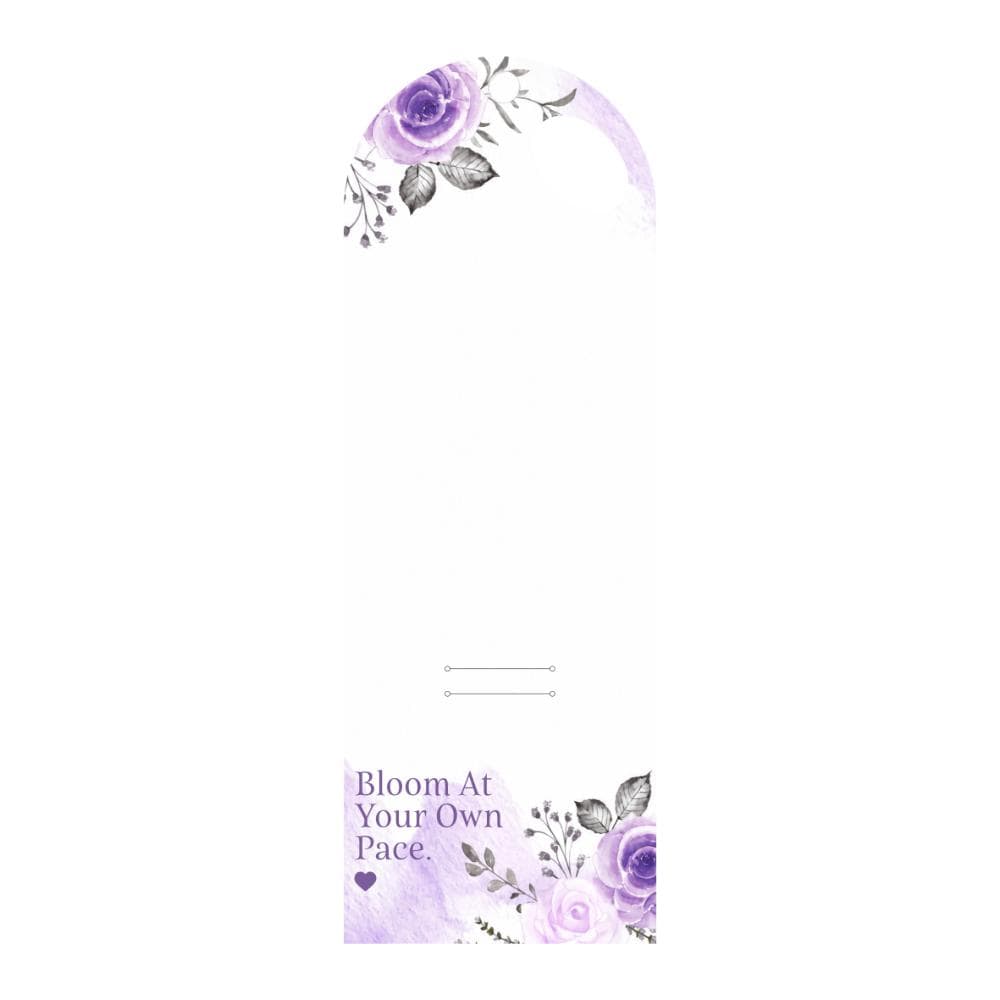 Crafteria Purple Rose Floral Bouquet Card with Handle – Bloom At Your Own Pace Design