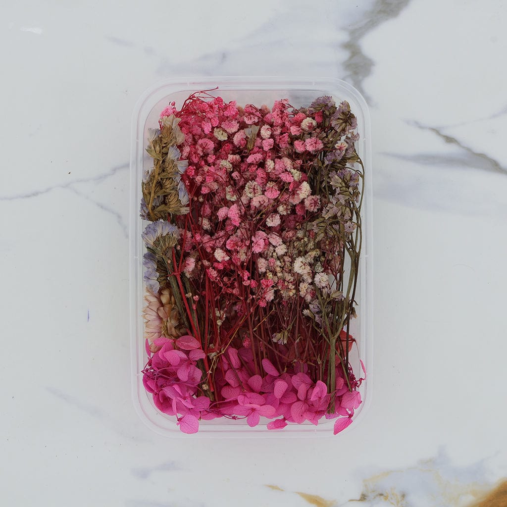 Crafteria 3D Dried Flower Pink Theme