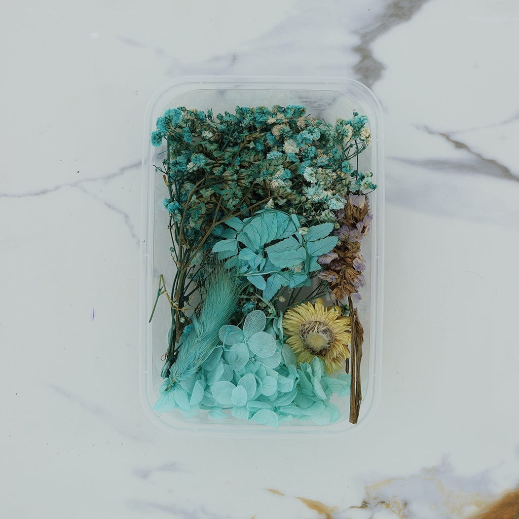 Crafteria 3D Dried Flower Turquoise Theme