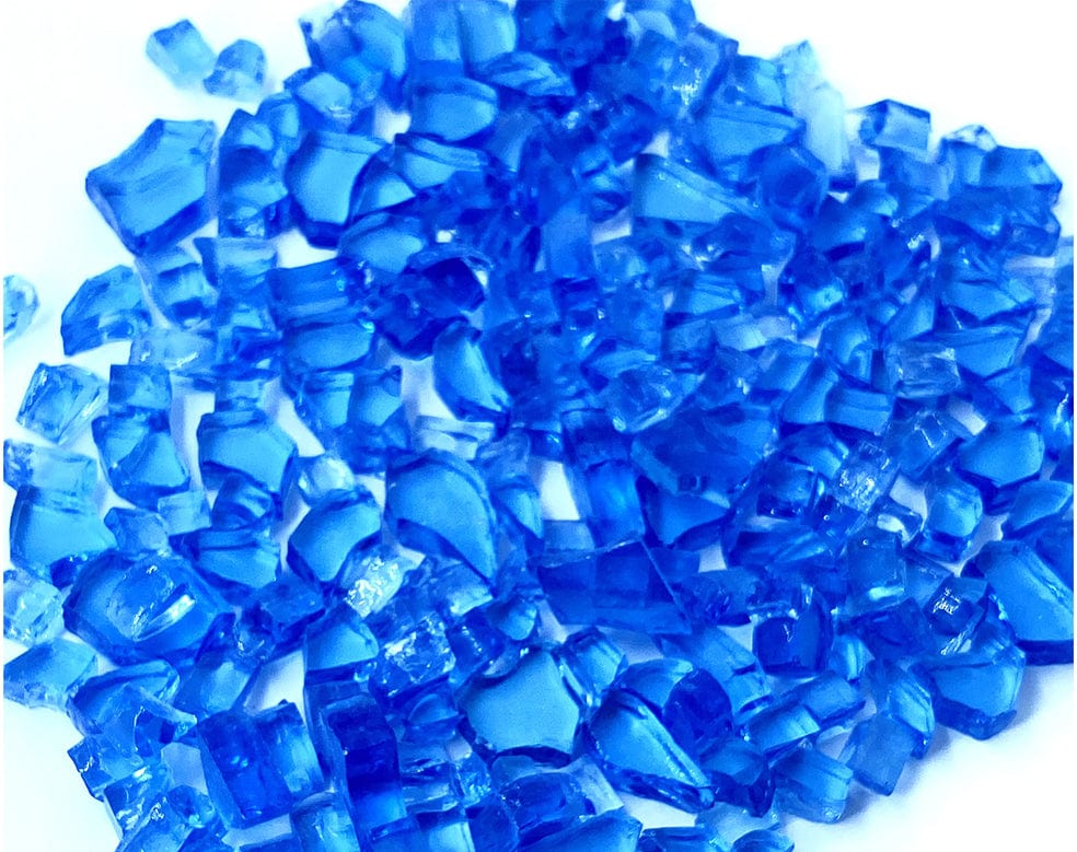 Crafteria FIREPIT 250GMS C.BLUE TRINSPRENT FIREPIT GLASS
