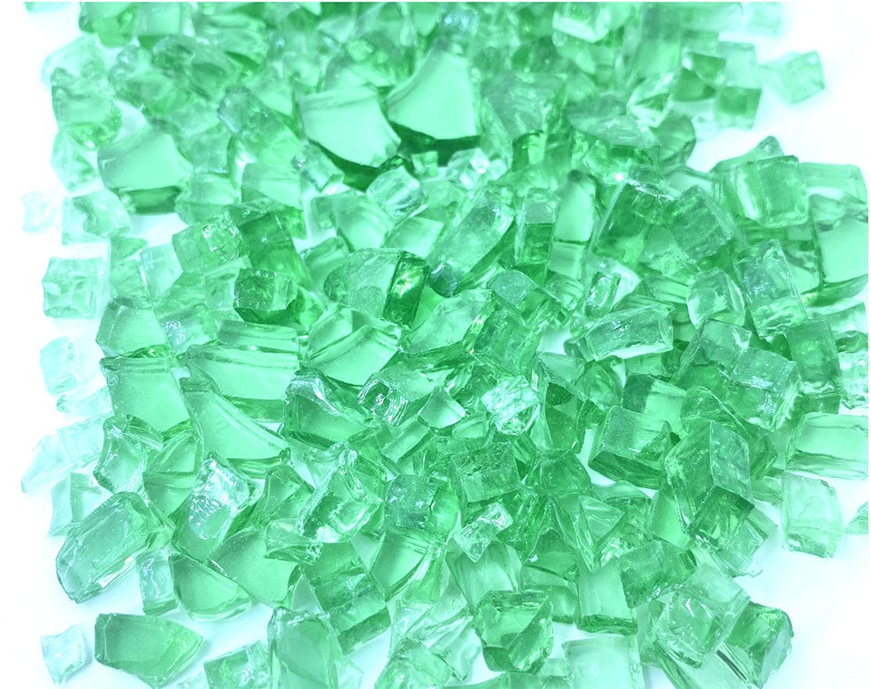 Crafteria FIREPIT 250GMS EMERALD GREEN TRINSPRENT FIREPIT GLASS