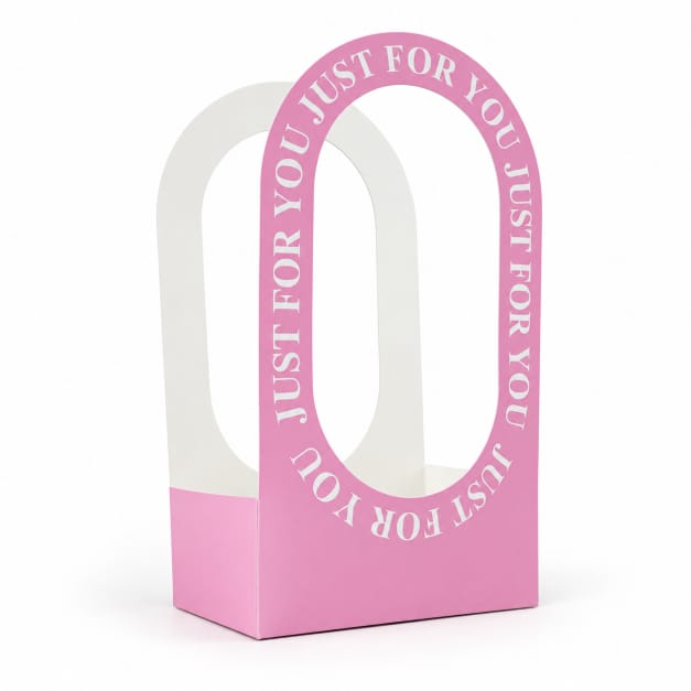 “Just For You” Pink Gift Box with Window – Premium Gift Packaging Box GB101
