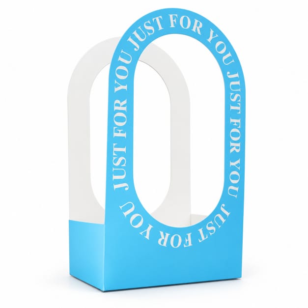 “Just For You” Blue Gift Box with Window – Premium Gift Packaging Box GB102