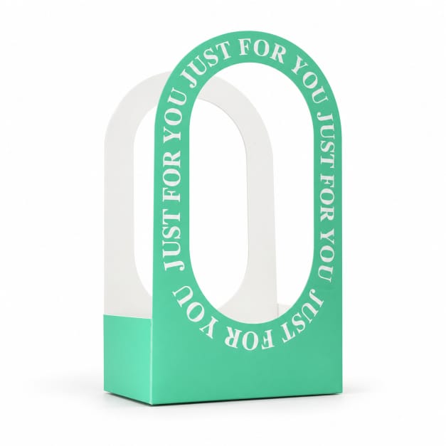 “Just For You” Green Gift Box with Window – Premium Gift Packaging Box GB103