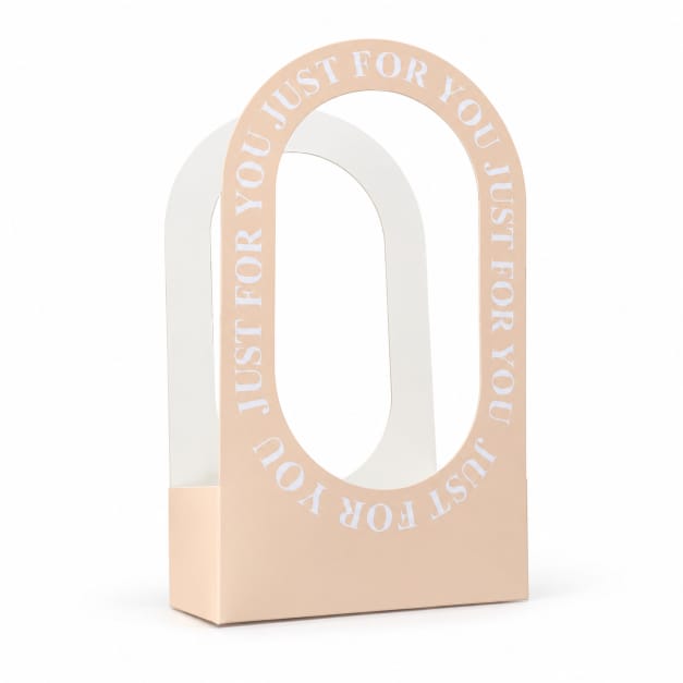 “Just For You” Cream Gift Box with Window – Premium Gift Packaging Box GB104