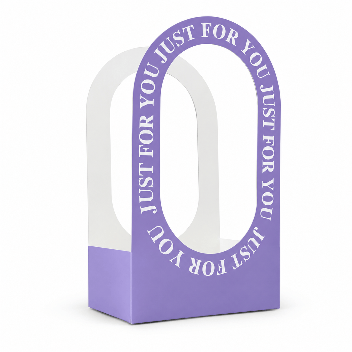 “Just For You” Purple Gift Box with Window – Premium Gift Packaging Box GB105