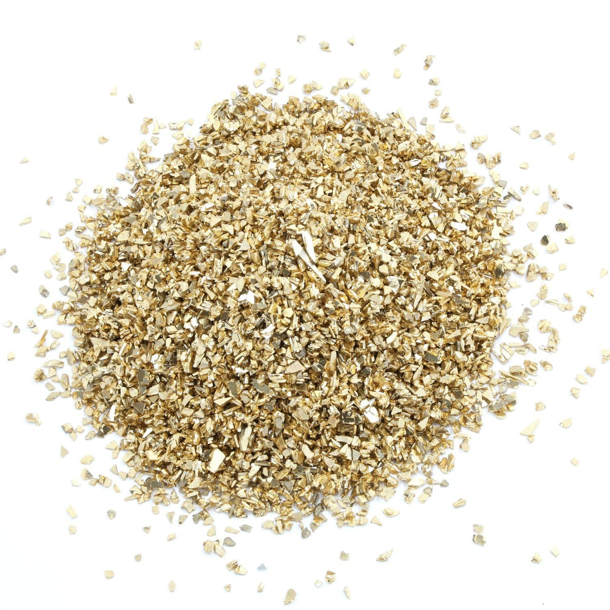 Small Metallic Glass Chips 20GMS/BOTTLE (grey)
