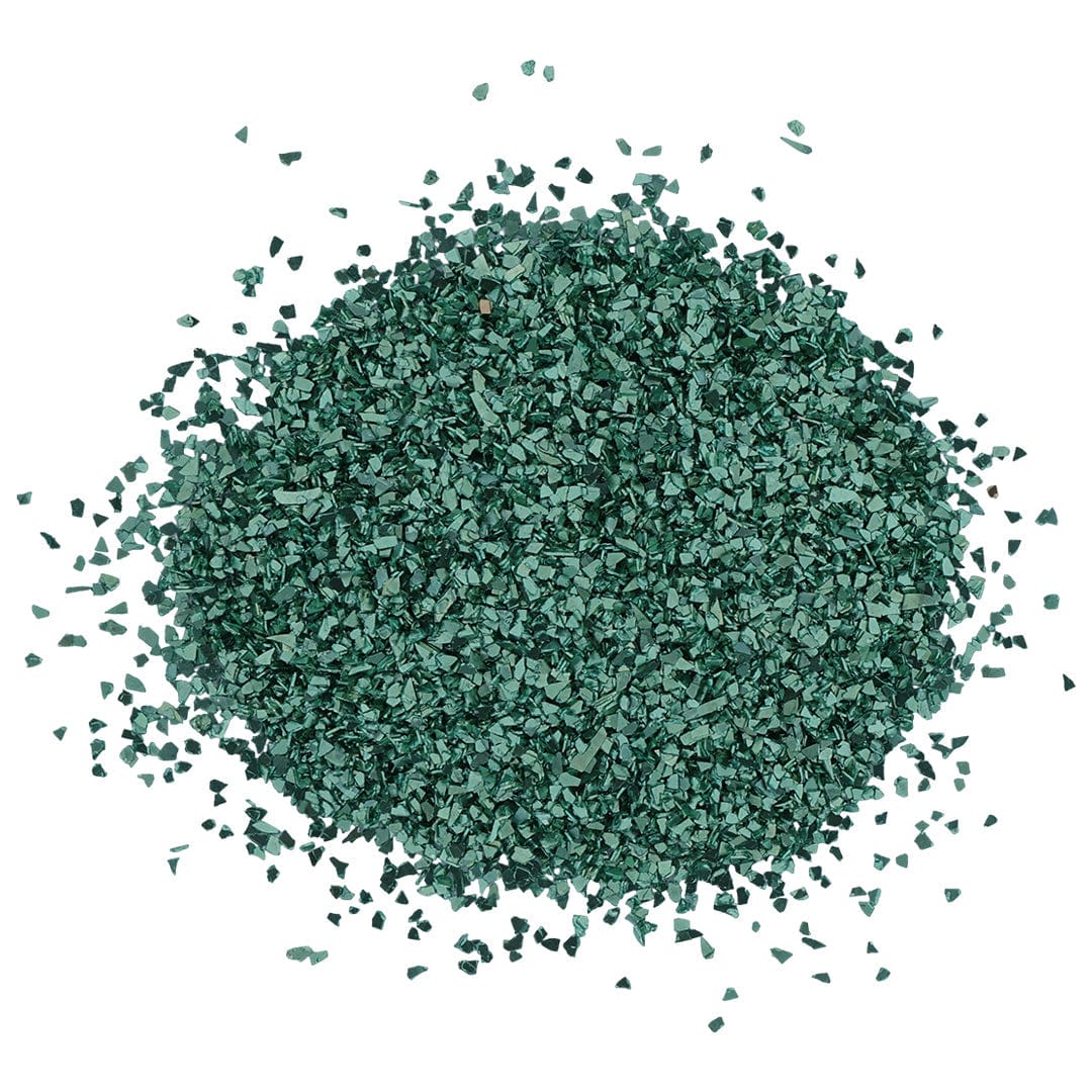 Medium Metallic Glass Chips 20GMS/BOTTLE (green)