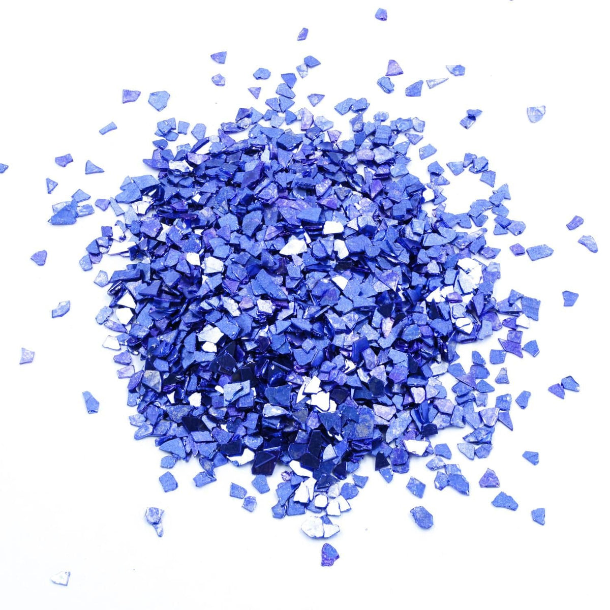 Big Metallic Glass Chips (blue)