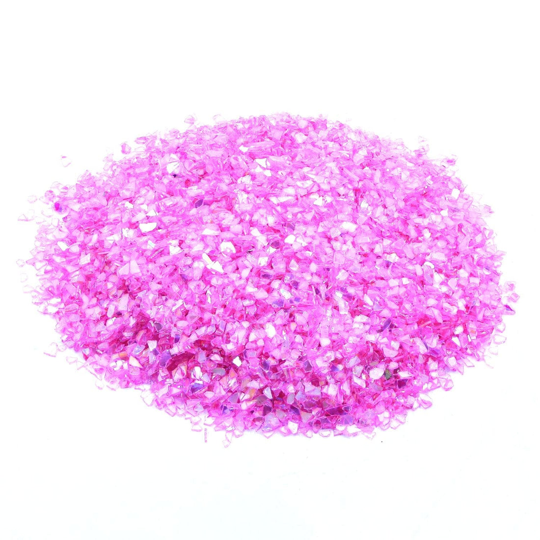 Small Rainbow Glass Chips (500gms) (pink) GC229