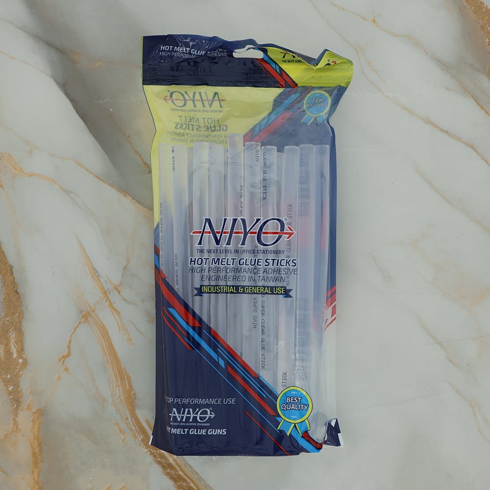 Niyo Professional 11mm Hot Melt Adhesive Glue Sticks (21.5cm) – Pack Of 36 GS002