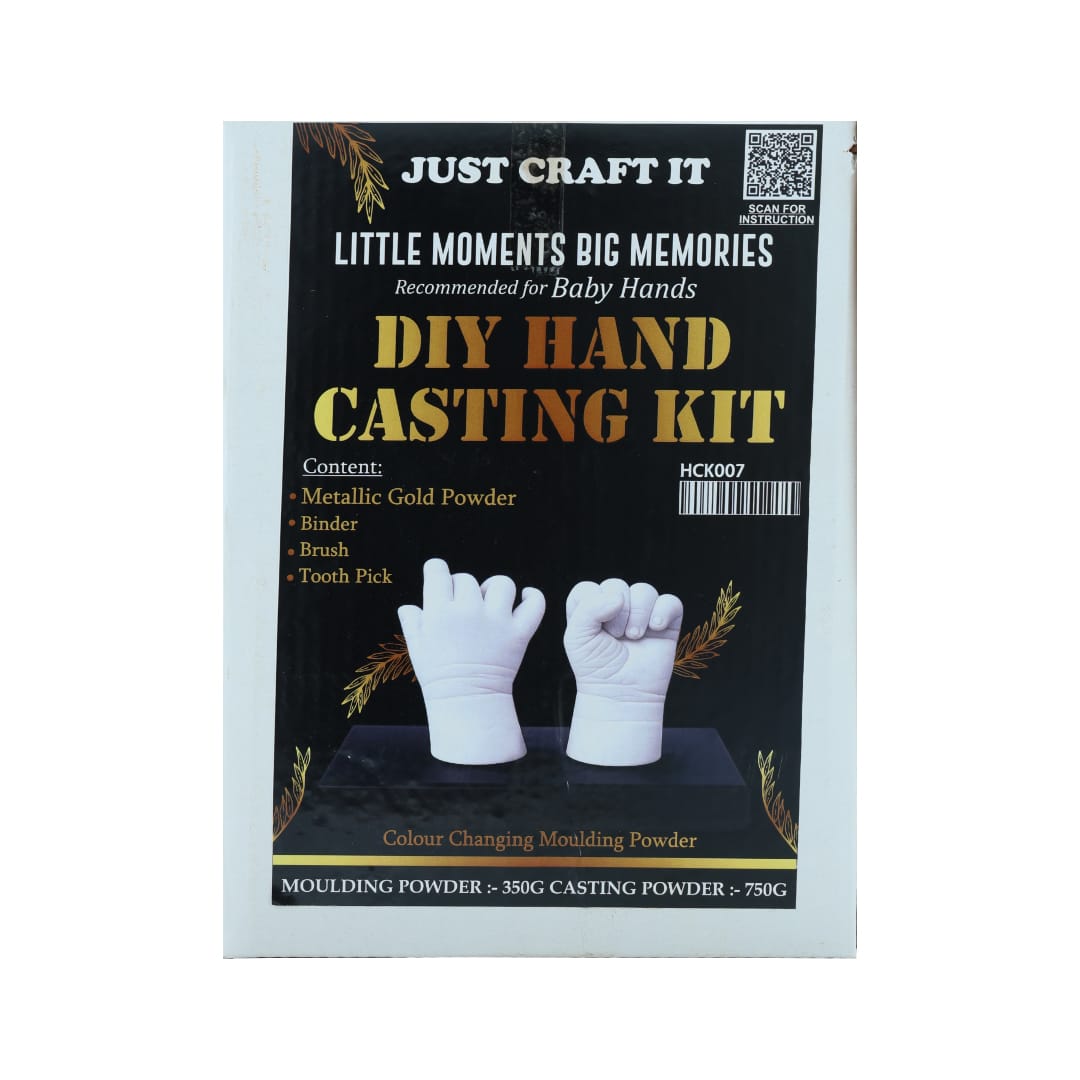 DIY Hand Casting Kit For Baby Hands (Gold) HCK007